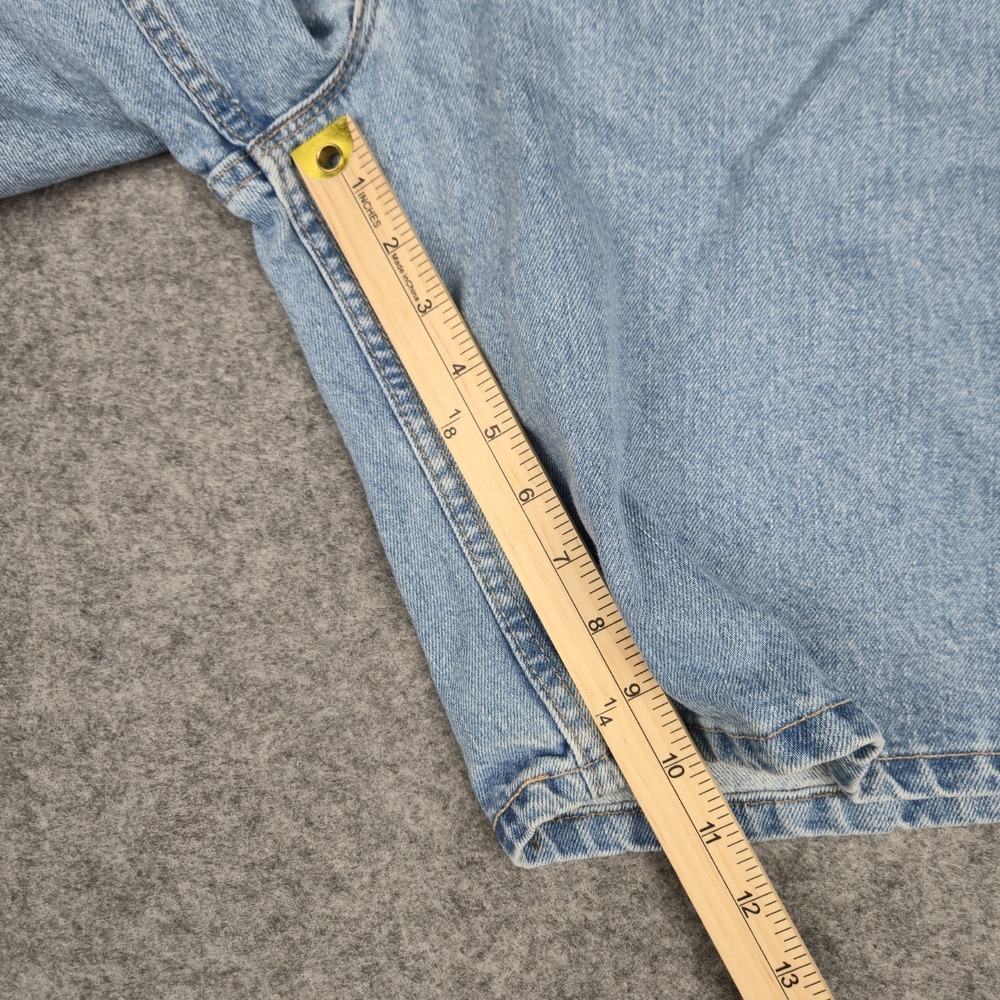 VTG Y2K 550 Relaxed Fit Jean Shorts Men's 38 Fits 37 x 10 Blue Denim Made In USA - Picture 6 of 8